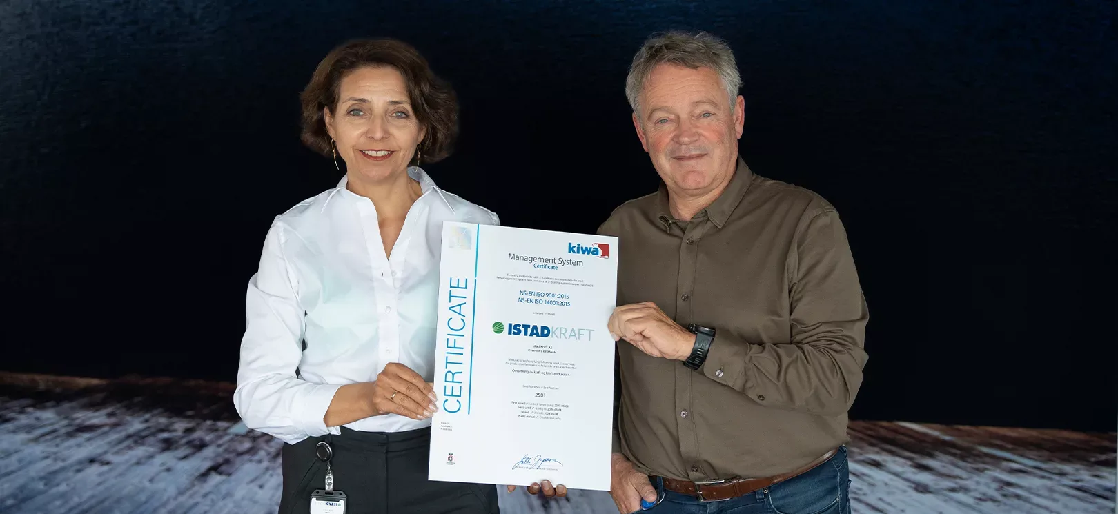 Istad Kraft er ISO-sertifisert