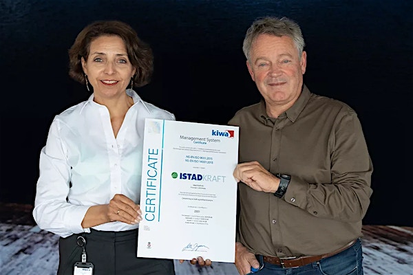 Istad Kraft er ISO-sertifisert Istad Kraft er ISO-sertifisert